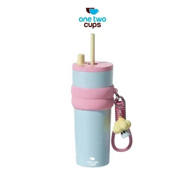 One Two Cups Botol Minum Tumbler Air Panas Dingin with Straw 710ml - YS-9000