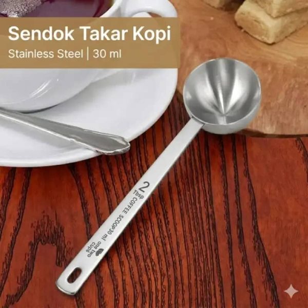 ginee_20260416174027275_2445084539.jpeg One Two Cups Sendok Takar Kopi Stainless Steel Measuring Spoon 30ml - GF82-20