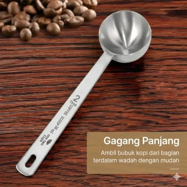 ginee_20260416174027489_2166809236.jpeg One Two Cups Sendok Takar Kopi Stainless Steel Measuring Spoon 30ml - GF82-20
