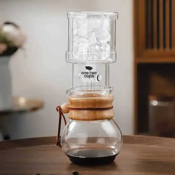 ginee_20260416174148031_1333956066.jpeg BARU One Two Cups Cold Brew Coffee Maker Ice Drip Regulating Valve 400ml - C4-03