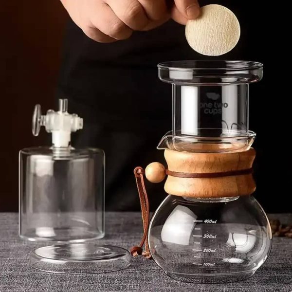 ginee_20260416174148266_5274296695.jpeg BARU One Two Cups Cold Brew Coffee Maker Ice Drip Regulating Valve 400ml - C4-03