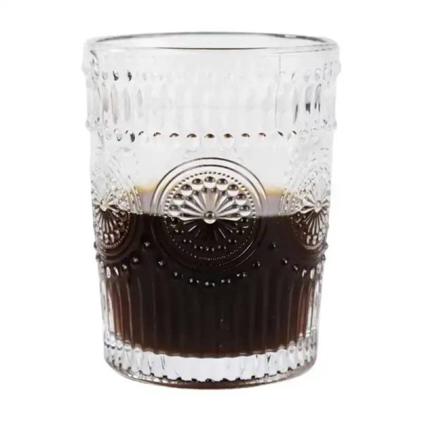 One Two Cups Gelas Kaca Aesthetic Kopi Teh Retro Sunflower Glass 300ml - CLO469