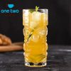 One Two Cups Gelas Kaca Aesthetic Kopi Teh Hawaiian Tiki Glass 400ml - GT81