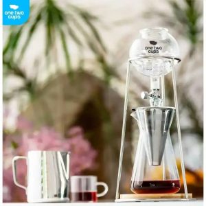 One Two Cups Cold Brew Coffee Maker Ice Drip Regulating Valve 600ml - C4-04