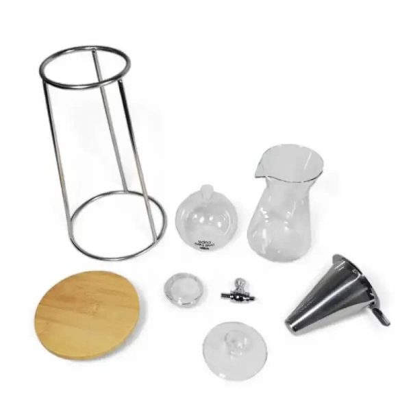 One Two Cups Cold Brew Coffee Maker Ice Drip Regulating Valve 600ml - C4-04