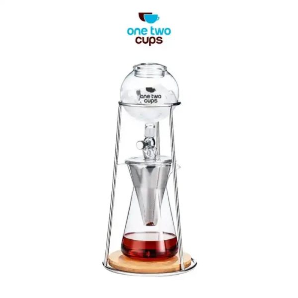 One Two Cups Cold Brew Coffee Maker Ice Drip Regulating Valve 600ml - C4-04