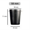 One Two Cups Dosing Cup Portafilter Espresso Machine SS304 - HB5