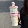 One Two Cups Botol Minum Tumbler Air Panas Dingin with Straw 700ml - KM-177