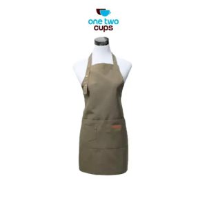 One Two Cups Celemek Masak Apron Dapur Canvas Strap Kancing - SP02