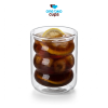 One Two Cups Gelas Kaca Aesthetic Tahan Panas Double Wall Glass 225ml - JJ915