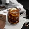One Two Cups Gelas Kaca Aesthetic Tahan Panas Double Wall Glass 225ml - JJ915