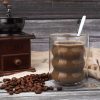 One Two Cups Gelas Kaca Aesthetic Tahan Panas Double Wall Glass 225ml - JJ915