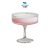 One Two Cups Gelas Kaca Aesthetic Pudding Es Krim Stripe Dessert Glass - L005 260ml