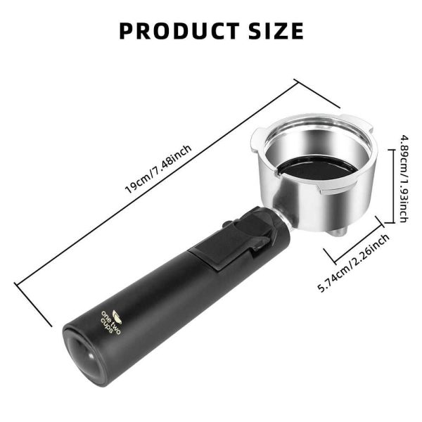 One Two Cups Portafilter Double Outlet Stainless Steel 2 Cup 51mm - EC200