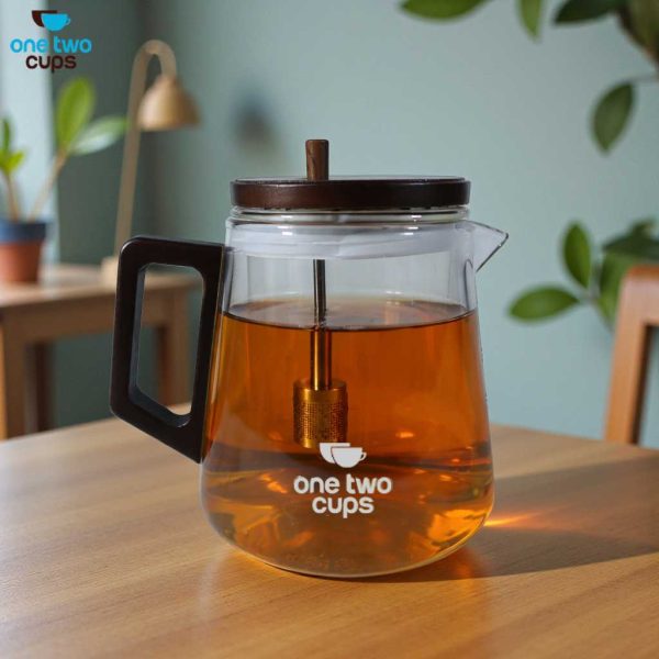 ginee_20260528165354711_9869701934.jpg One Two Cups Teko Teh Kaca Tahan Panas One Click Filter Teapot 650ml - M-650