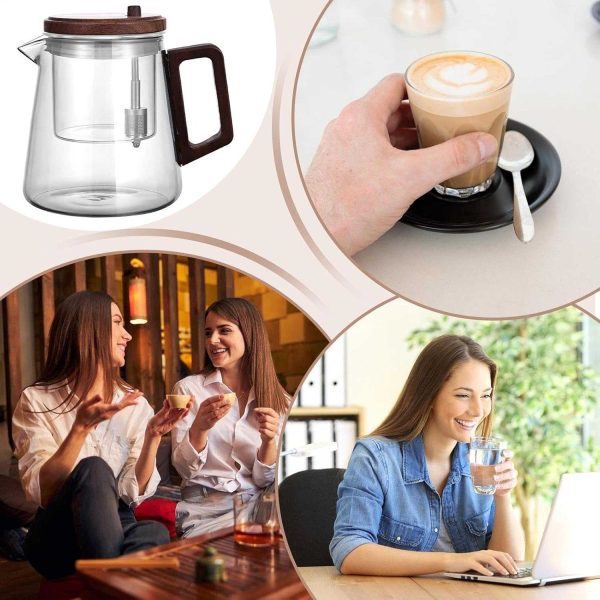 ginee_20260528165354815_9204460351.jpg One Two Cups Teko Teh Kaca Tahan Panas One Click Filter Teapot 650ml - M-650