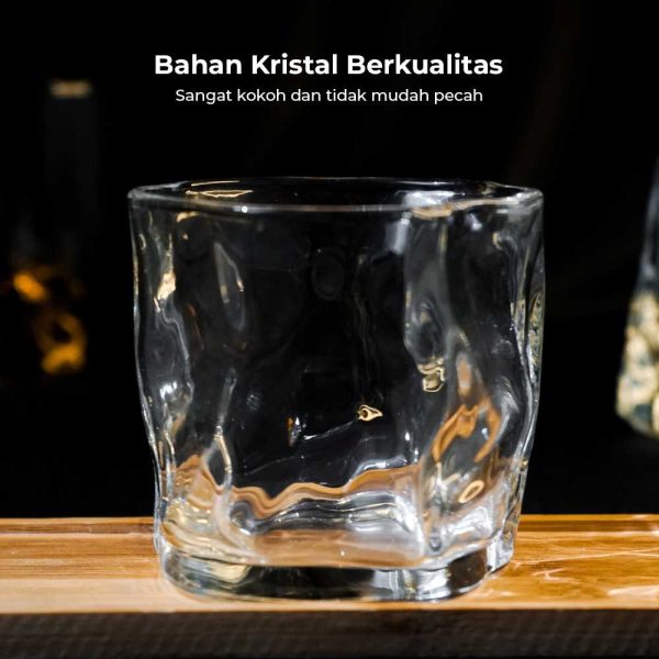 One Two Cups Gelas Whisky Crystal Japanese Style Rock Glass 200ml - YJ150
