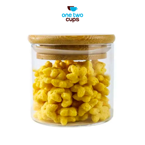 One Two Cups Toples Kaca Penyimpanan Makanan Storage Glass Jar - J001