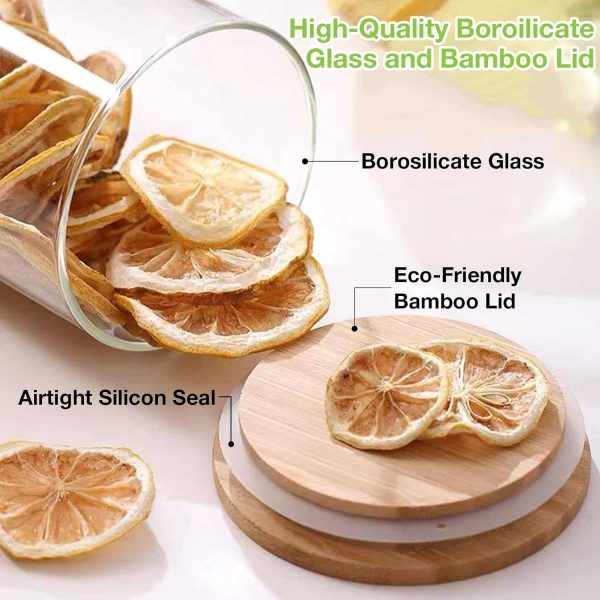 One Two Cups Toples Kaca Penyimpanan Makanan Storage Glass Jar - J001