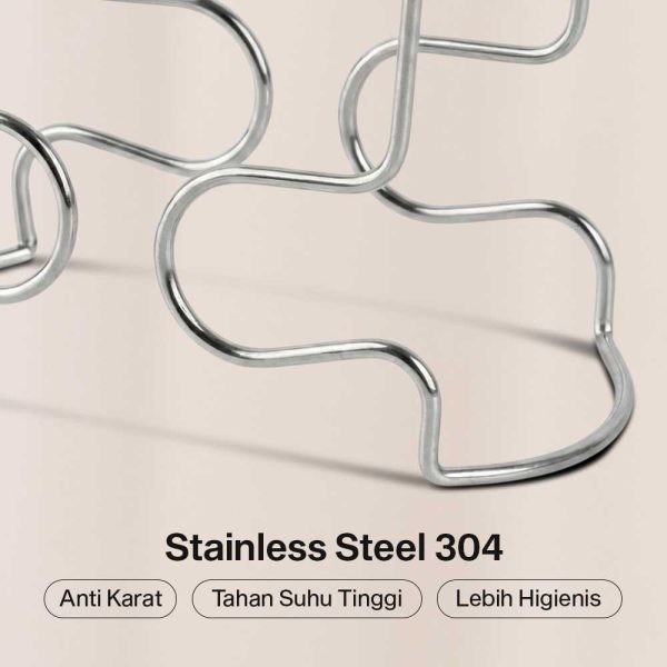 One Two Cups Drip Bag Holder Kertas Penyaring Kopi Stainless Steel 304 - P-020