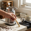 One Two Cups Kuas Pembersih Gilingan Kopi Natural Bristles Plastik - TYI-B8