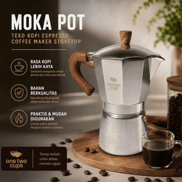 ginee_20260528171429348_9502967679.png One Two Cups Moka Pot Teko Kopi Espresso Coffee Maker Stovetop - PL-315