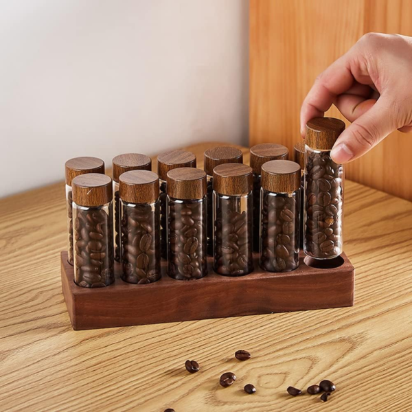 One Two Cups Rak Penyimpan Tabung Biji Kopi Coffee Bean Storage - TK819