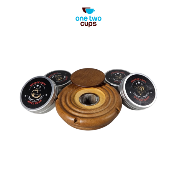 One Two Cups Set Alat Pengasap Cocktail Smoker Kit with 4 Wood Chips - TPY-40