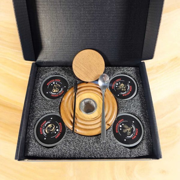 One Two Cups Set Alat Pengasap Cocktail Smoker Kit with 4 Wood Chips - TPY-40
