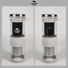 One Two Cups French Press Coffee Maker Pot Plunger Glass - FN50