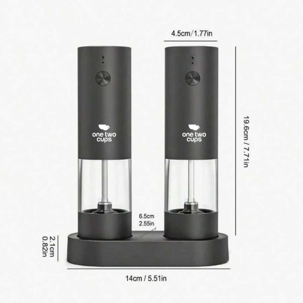 One Two Cups Alat Penggiling Biji Lada Elektrik Grinder 300mAh 2 PCS - EG-A-BS