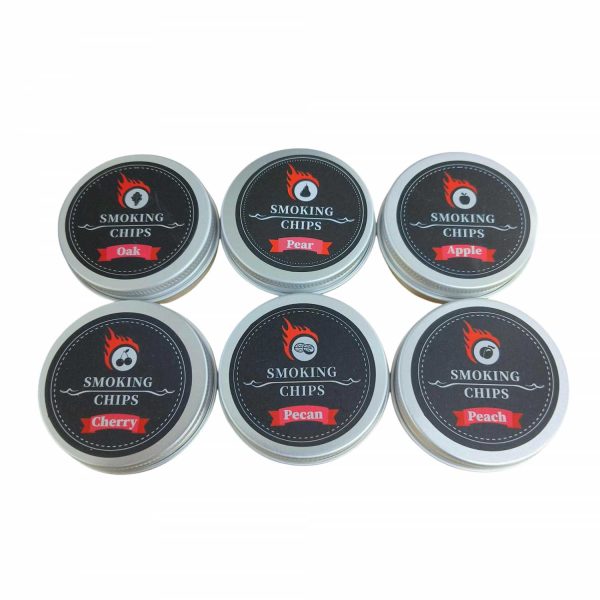 One Two Cups Alat Pengasap Cocktail Wooden Smoker Kit with 6 Wood Chip - SK-400