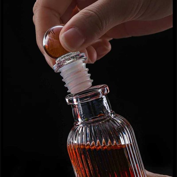 One Two Cups Botol Whisky Decanter Glass Bottle Liquor Luxury 200ml - HY-19