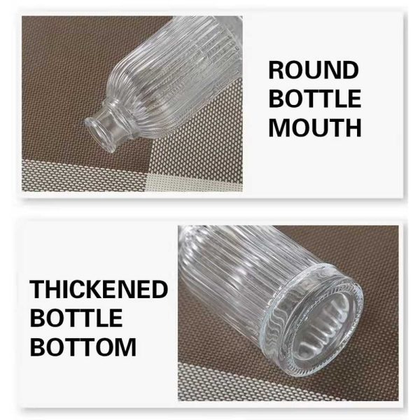 One Two Cups Botol Whisky Decanter Glass Bottle Liquor Luxury 200ml - HY-19