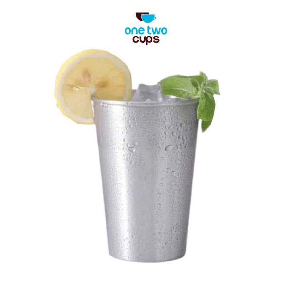 One Two Cups Gelas Stainless Steel Korea Single Wall Glass 500ml - H13