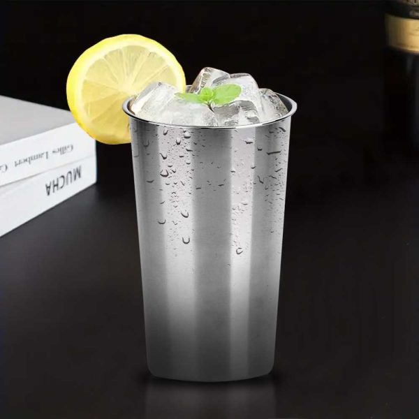 One Two Cups Gelas Stainless Steel Korea Single Wall Glass 500ml - H13