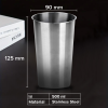 One Two Cups Gelas Stainless Steel Korea Single Wall Glass 500ml - H13