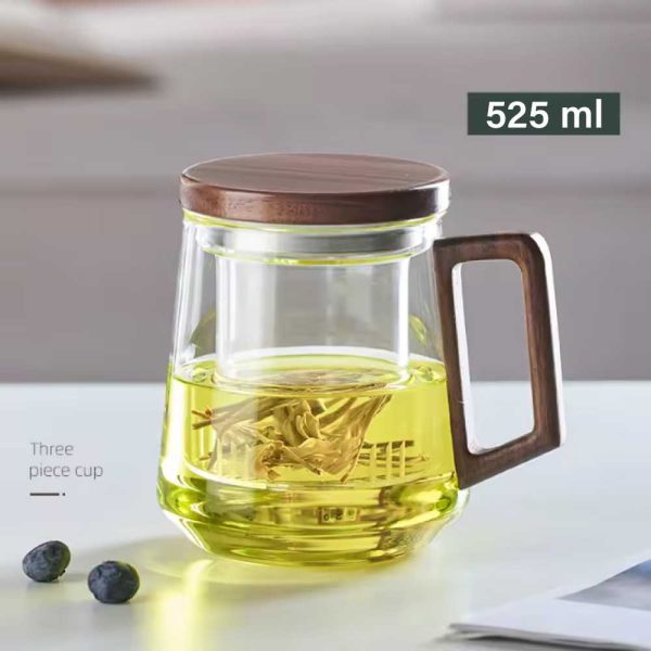 ginee_20260528173100924_6320013864.jpg One Two Cups Teko Teh Kaca Saringan Tahan Panas Infuser Teapot 525ml - GX525