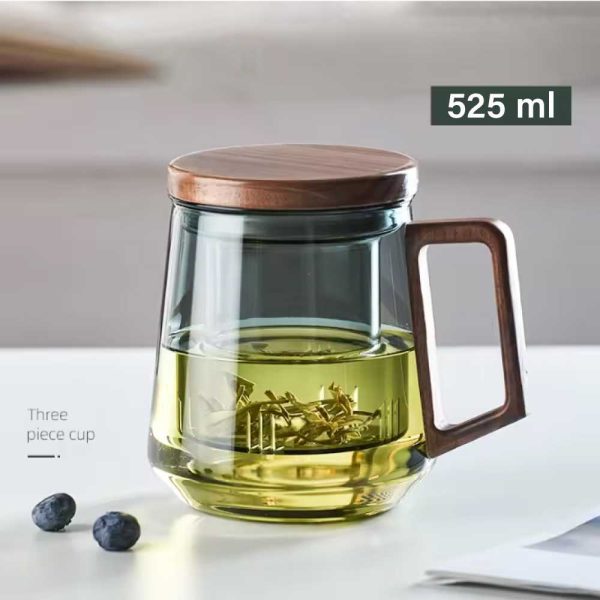 ginee_20260528173100963_3199238851.jpg One Two Cups Teko Teh Kaca Saringan Tahan Panas Infuser Teapot 525ml - GX525