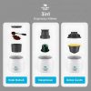 One Two Cups Hand Press Mini Espresso Coffee Maker 3in1 20 Bar 120ml Putih- HS-8439