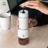 One Two Cups Hand Press Mini Espresso Coffee Maker 3in1 20 Bar 120ml Putih- HS-8439