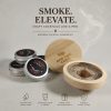 One Two Cups Set Alat Pengasap Cocktail Wooden Smoker Kit 4 Wood Chips - SK-350