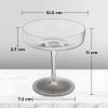 ginee_20260713172238593_7446209224.jpeg One Two Cups Gelas Kaca Aesthetic Pudding Es Krim Stripe Dessert Glass - L005 220ml