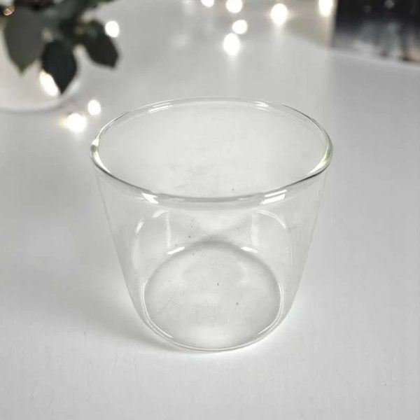 One Two Cups Gelas Kaca Aesthetic Kopi Dirty Latte Dessert Glass 270ml - V-27