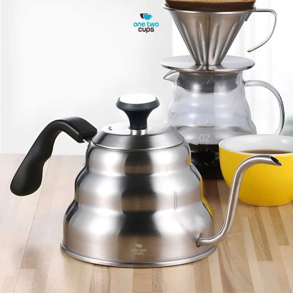 One Two Cups Teko Kopi Leher Angsa Pour Over Drip Kettle Thermometer - RT-40