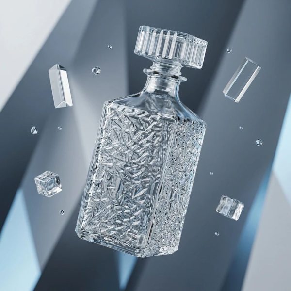 ginee_20260713180149162_0498362581.jpeg One Two Cups Whisky Decanter Glass Bottle Liquor Scotch Luxury 950ml - AL95