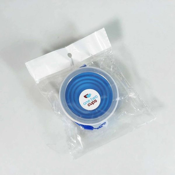 ginee_20260713180248165_2942959405.jpeg One Two Cups Gelas Lipat Silikon Foldable Camping with Strap 200ml - F120