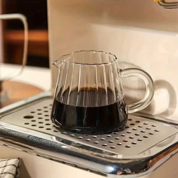 ginee_20260713180325695_5974890422.jpeg One Two Cups Teko Pitcher Borosilicate Glass Tahan Panas Coffee 160ml - YD6