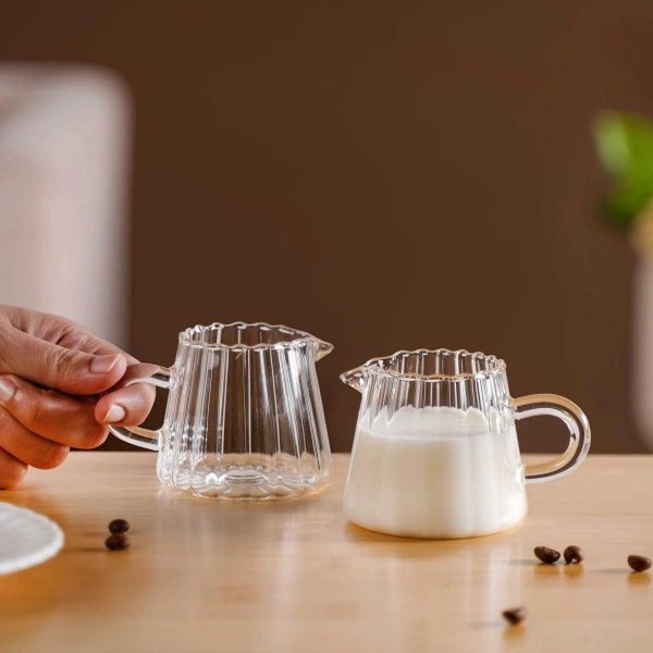 ginee_20260713180325946_0722668479.jpeg One Two Cups Teko Pitcher Borosilicate Glass Tahan Panas Coffee 160ml - YD6