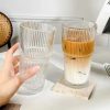 One Two Cups Gelas Kaca Aesthetic Kopi Dirty Latte with Lid 600ml - OP01